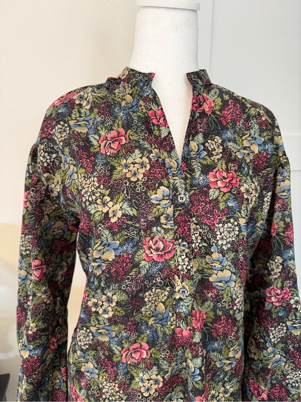 Vintage 80’s Floral Peasant Blouse - Picture 4 of 9
